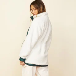 MONROW Reversible Sherpa Lined Jacket DEEPFOREST Cheap